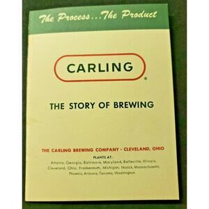 Vintage‎ Carling Brewery's Brochure "The Story of Brewing" NOS B1 WS7C